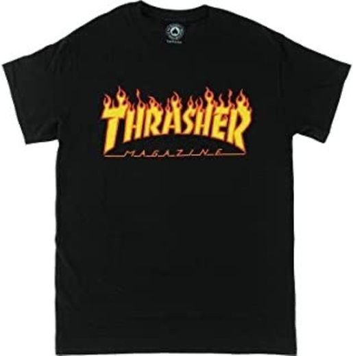 THRASHER TRUTSH05749 Camiseta, Negro