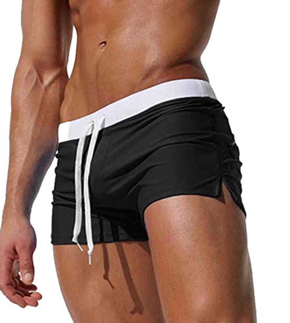 Social EDOTON Bañador para Hombre, Pantalones Cortos Impermeables Pantalones Cortos de Surf Pantalones