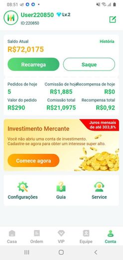 Novo App pagando por comissão, comece com 20 reais