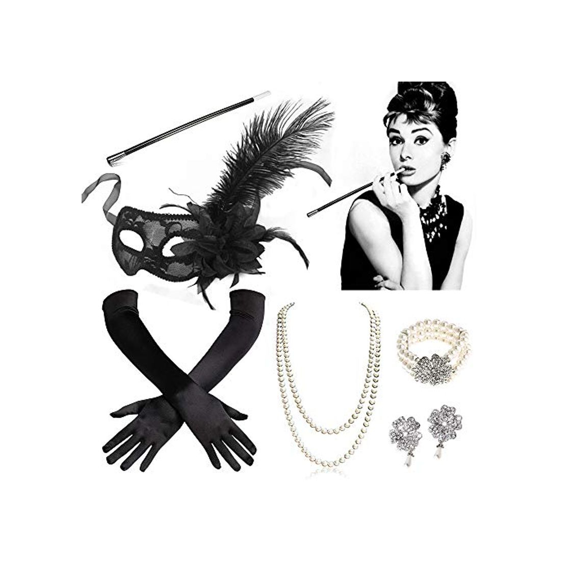 Product SPECOOL 1920s Accesorios Set Flapper Disfraces Años 20 Disfraz Great Gatsby Conjunto