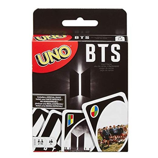 Mattel -  Games UNO BTS, juego de cartas del grupo de