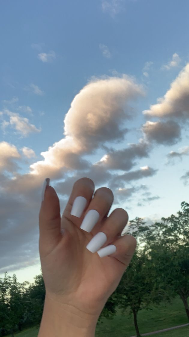 Fashion White nails 🤍