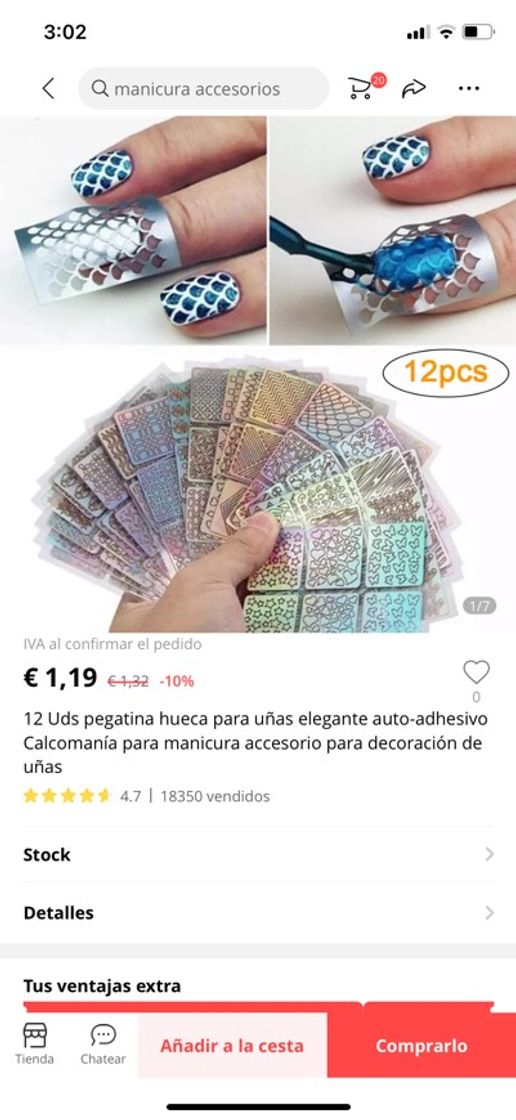 Moda pegatinas para uñas 💅🏼