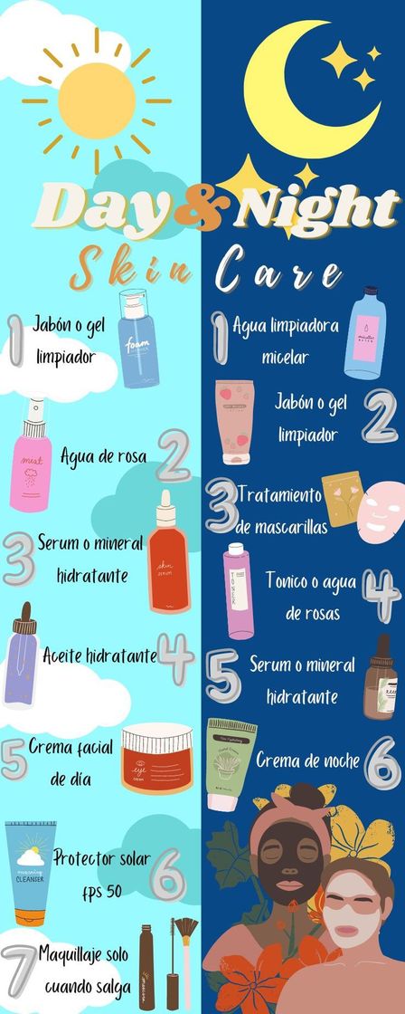Social Rutina de cuidado facial para día y para noche