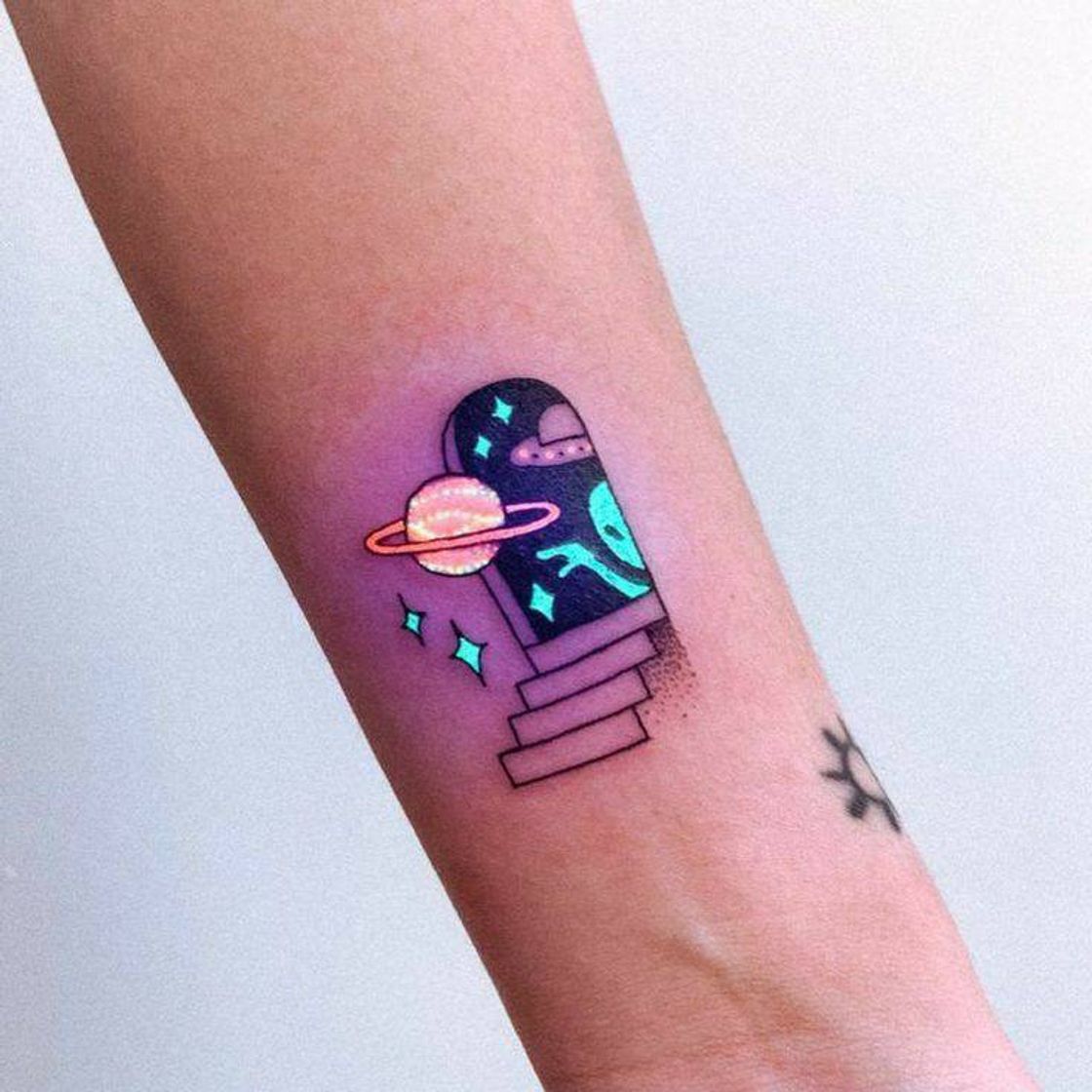 Fashion Tatto alienígena NEON