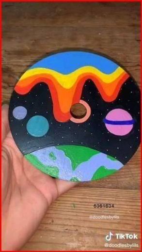 Cd planetas e arco íris