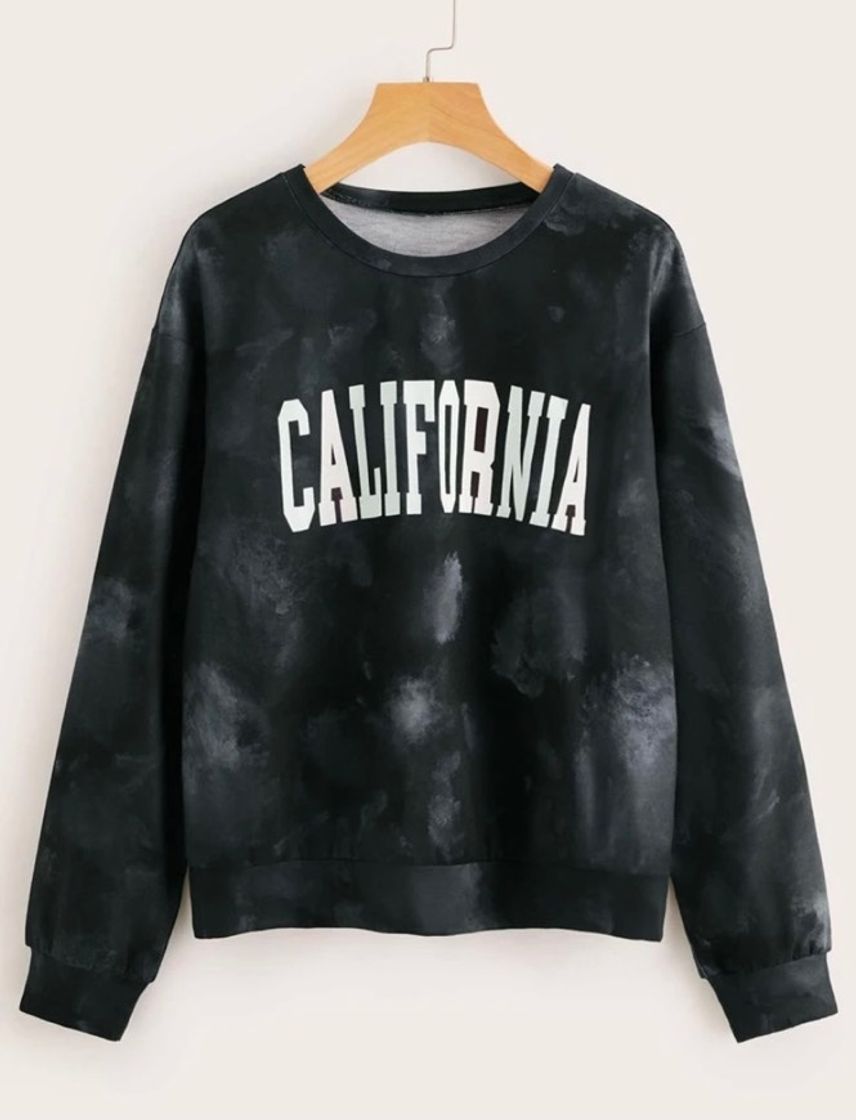 Moda Black tie dye sweatshirt 