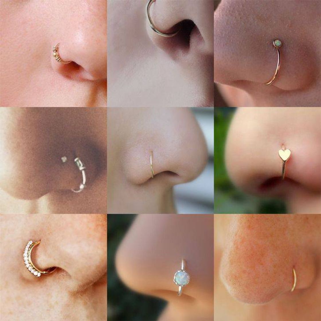 Social Ideias De Piercings Pro Nariz 