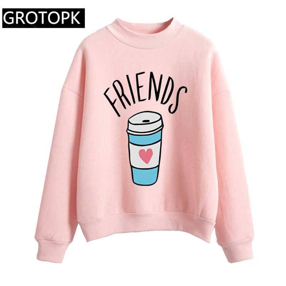 Fashion Moletom rosa "Friends"