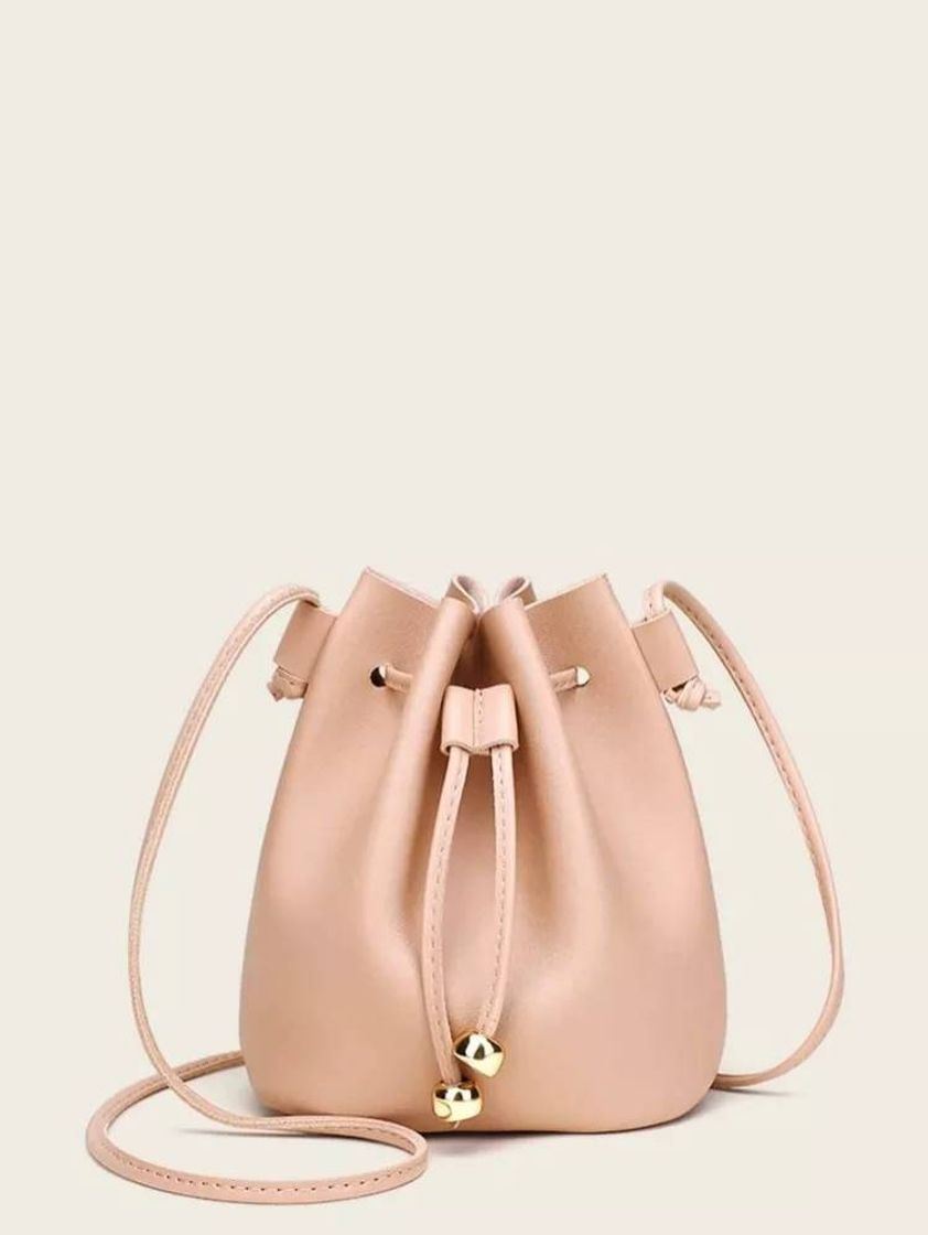 Moda Bolsa rosa cordão casual Crossbody