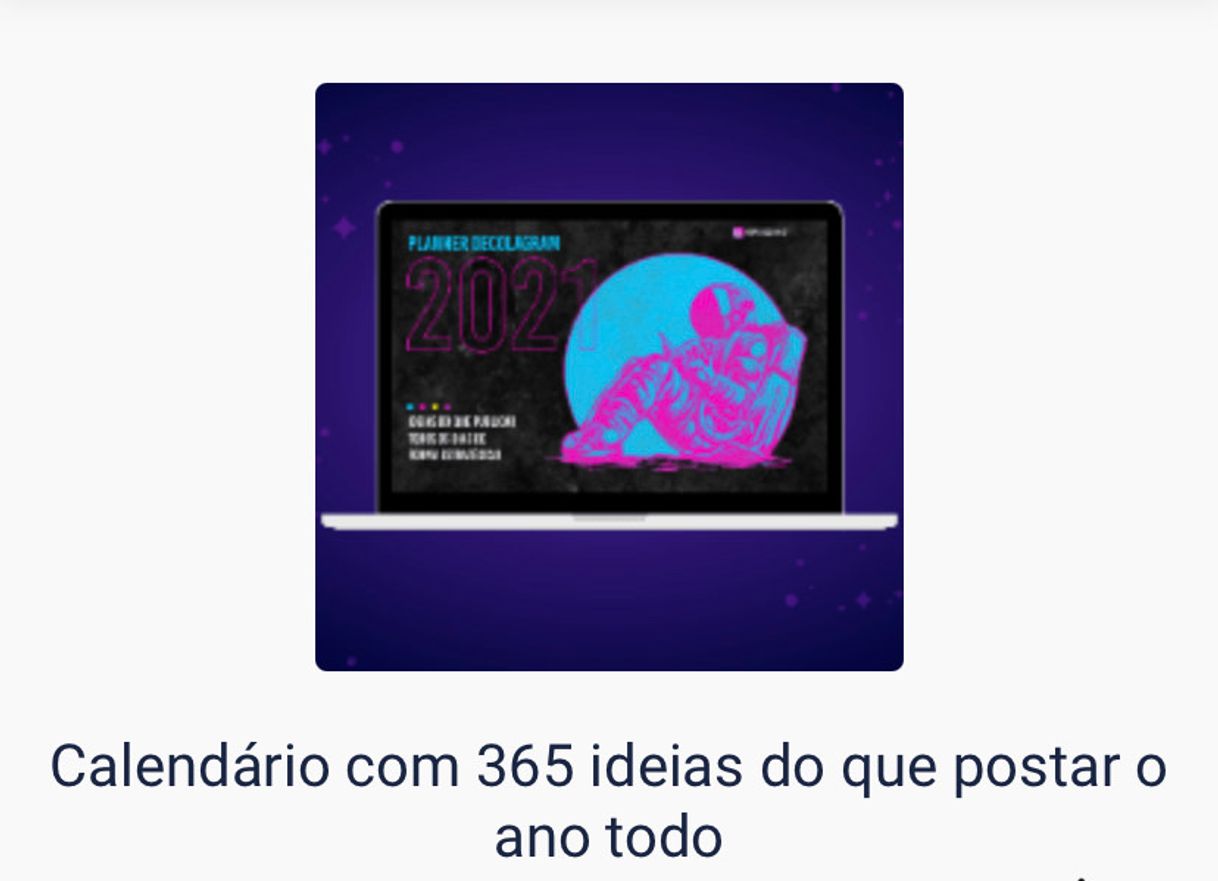 Fashion Planner de postagens on-line 365 ideias