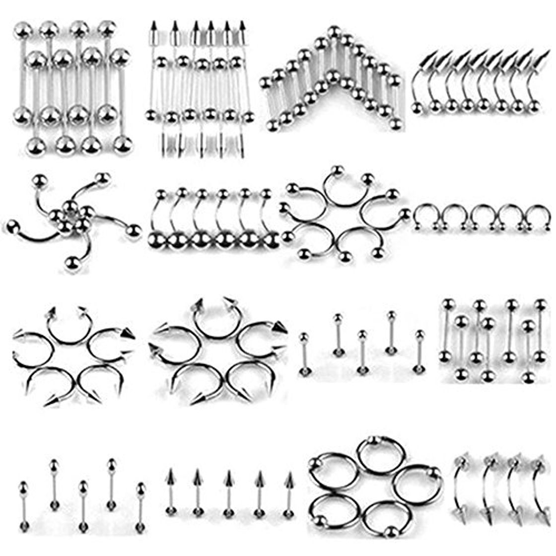 Fashion Amasawa Piercings(85 Pcs)