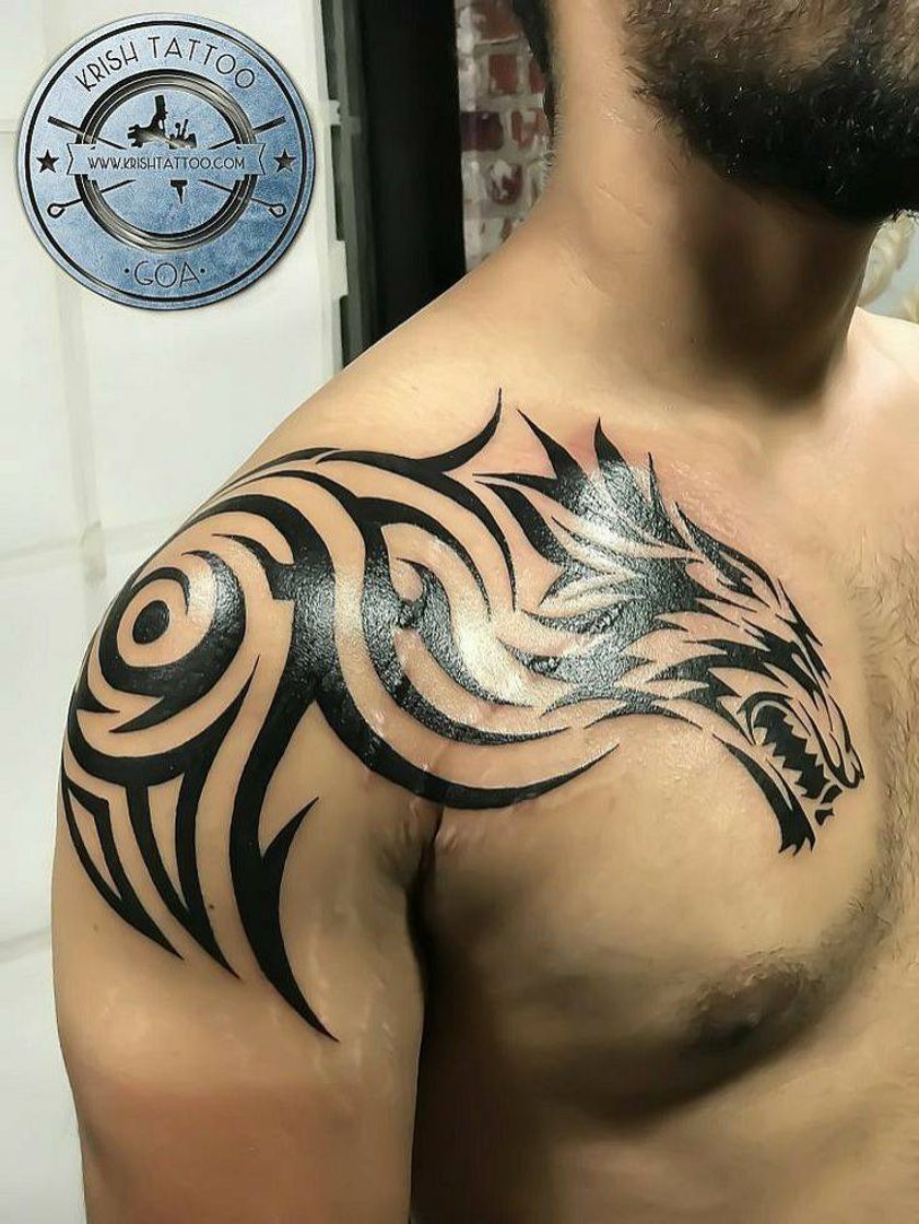 Fashion Tatuagem de Lobo tribal