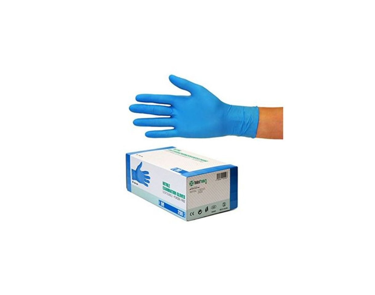 Producto Guantes de nitrilo transparente Guantes libres de látex sin polvo Limpieza Guantes