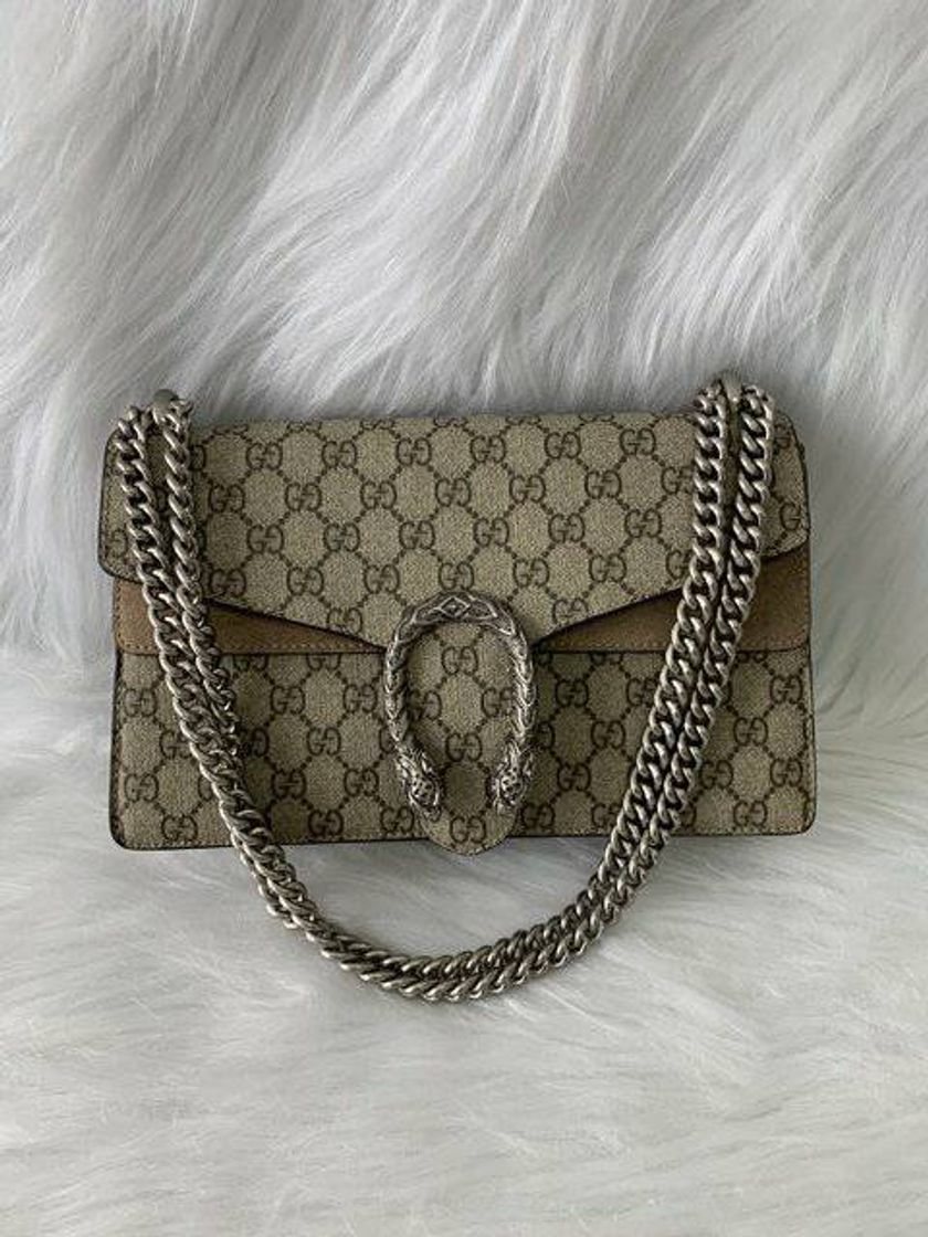 Moda Bolsa Gucci Dionysus Bege Média Italiana