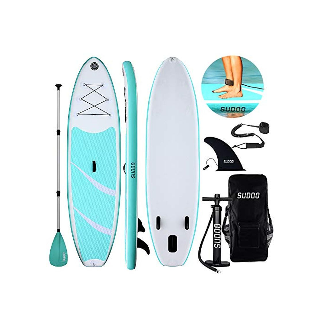 Productos Triclicks Tabla Hinchable Paddle Surf/Sup Paddel Surf con Bomba, Mochila, Aleta Central