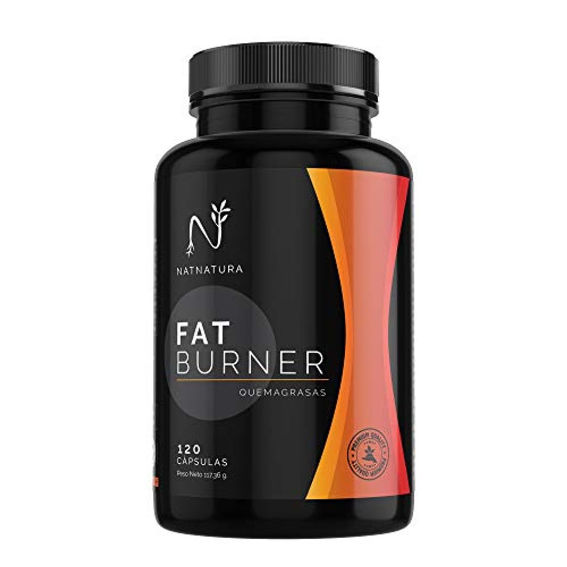 Product FAT BURNER Nº1. Potente quemagrasas natural alto rendimiento. Termogénico para adelgazar. Suplemento