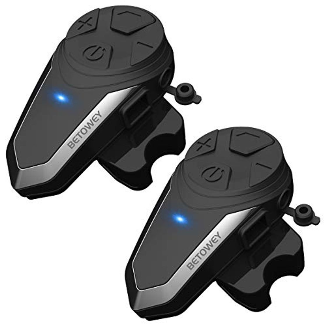 Products Intercomunicador Casco Moto, BETOWEY BT-S3 Bluetooth Auriculares Manos Libres para Casco Moto