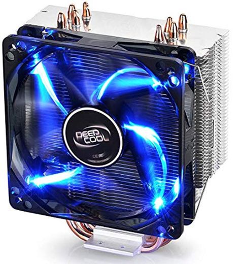 Refrigerador de aire DEEPCOOL azul GAMMAXX400 PLUS 4 Heatpipes