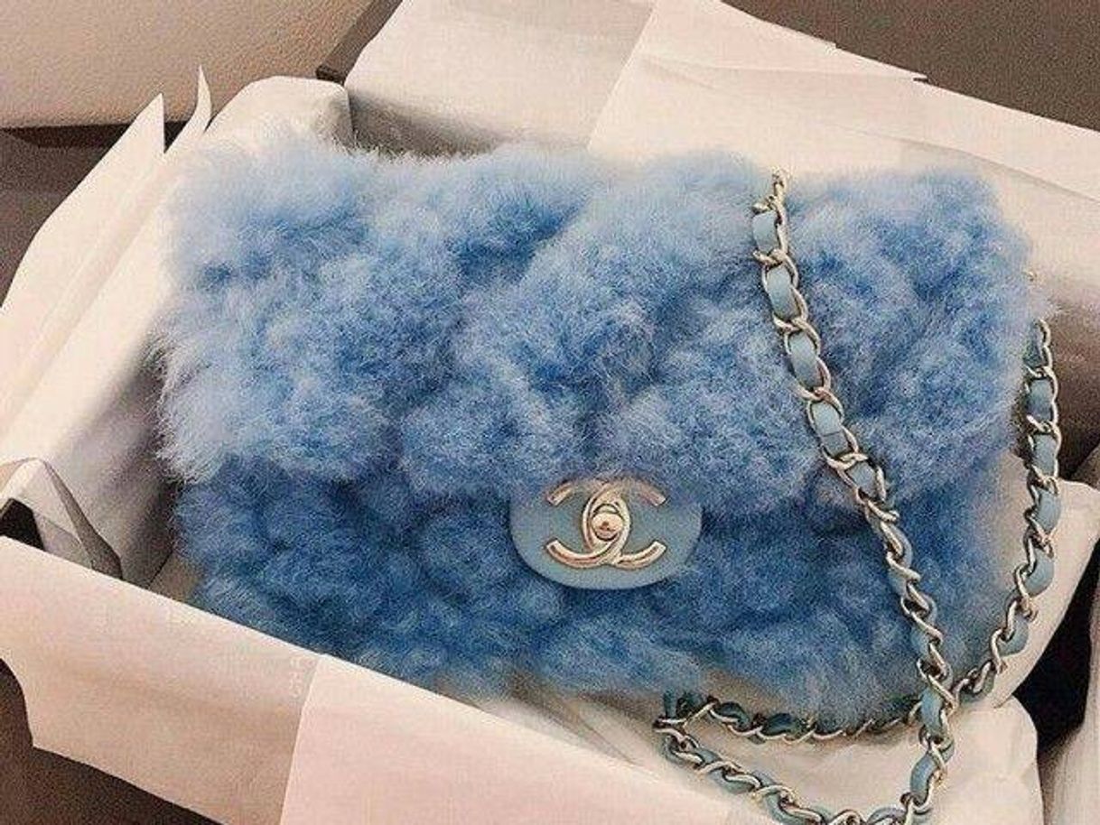 Moda Bolsa Chanel azul bebê 