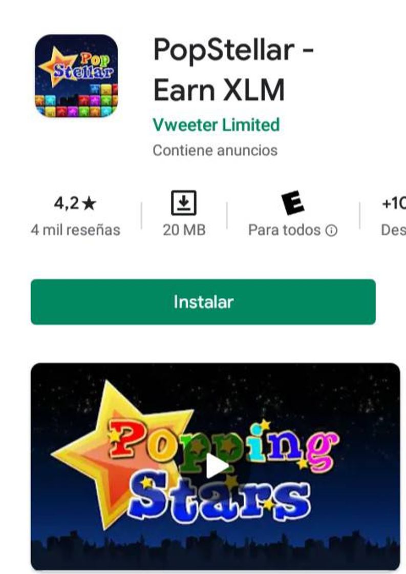 App PopStellar  App -Gana XLM