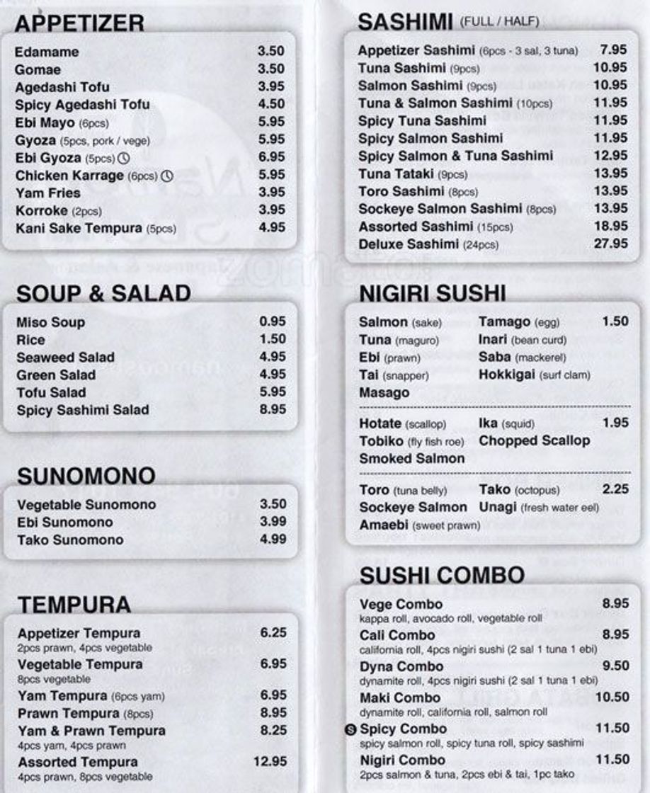 Restaurants Namoo Sushi