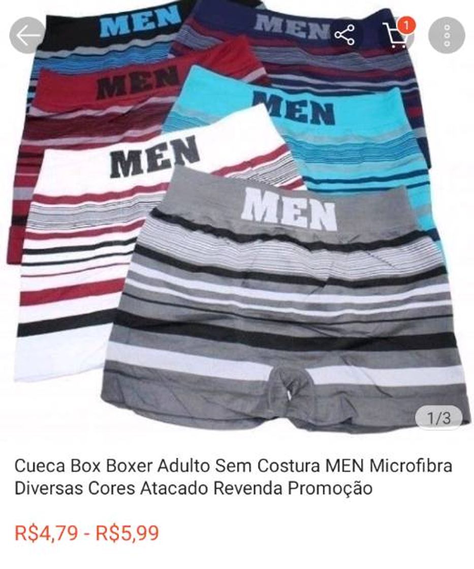 Fashion Cueca box por 5 reais 💕