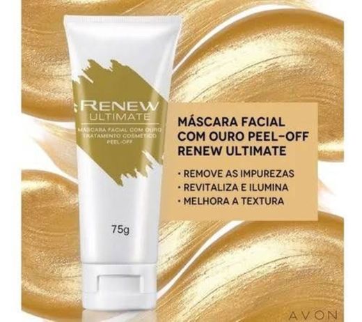 Máscara Facial com Ouro