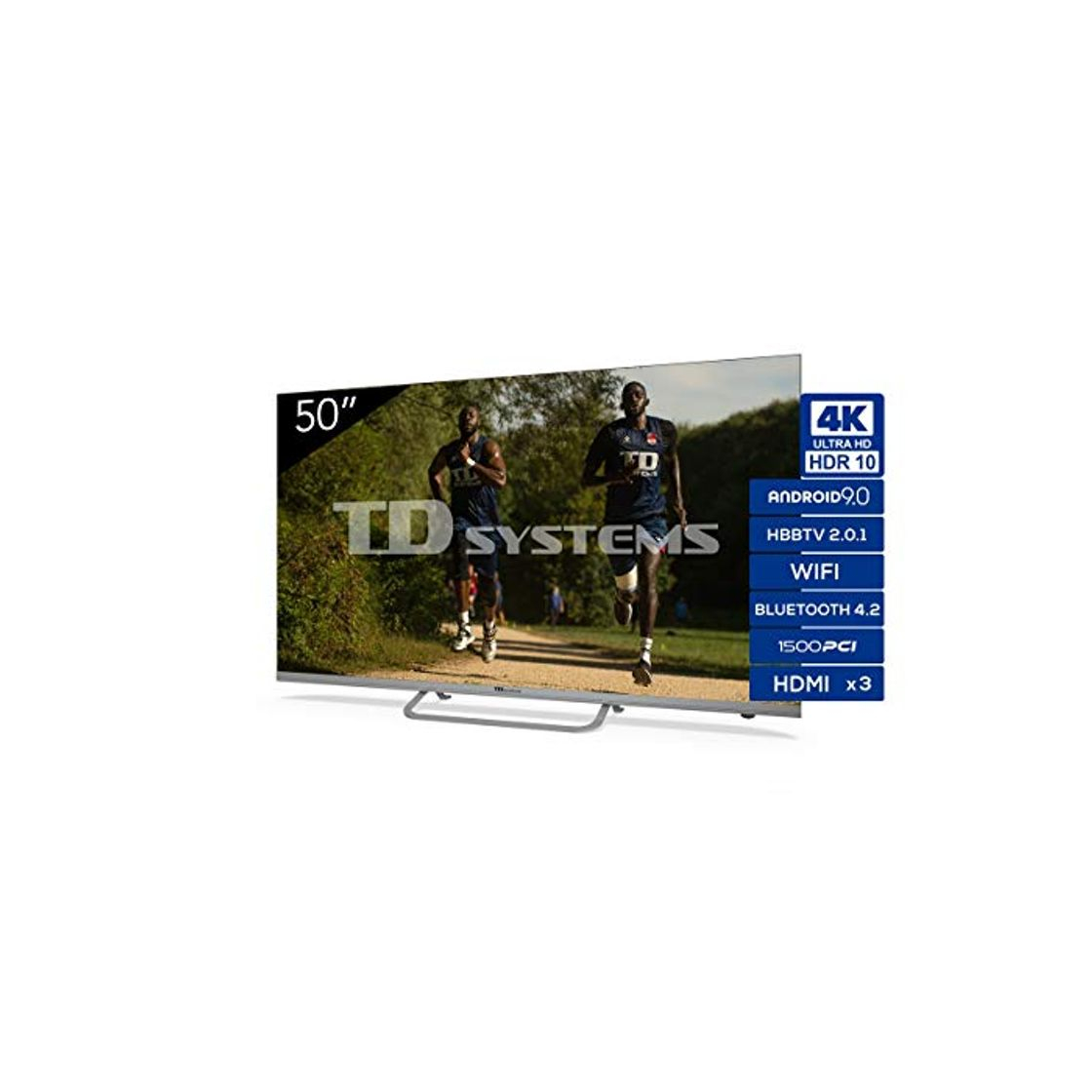 Electrónica TD Systems K50Dlx11Us - Televisor Smart TV 50", 4K Android 9.0 y