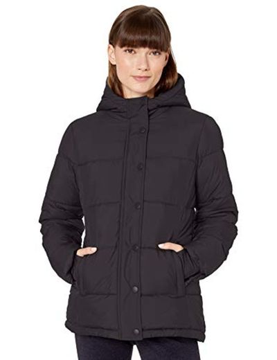 Amazon Essentials Heavy-Weight Hooded Puffer Coat dress-coats, Negro, US L