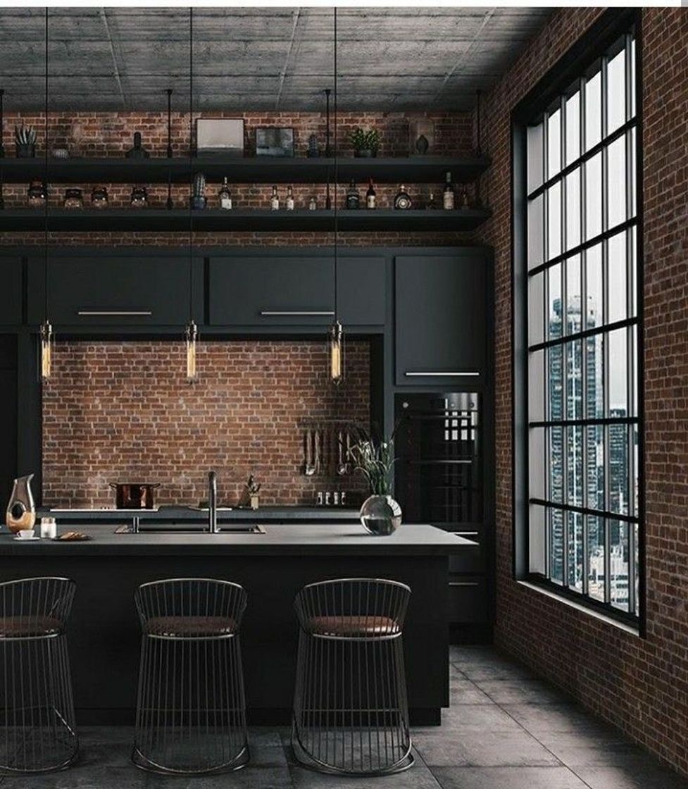 Fashion Dark Kitchen