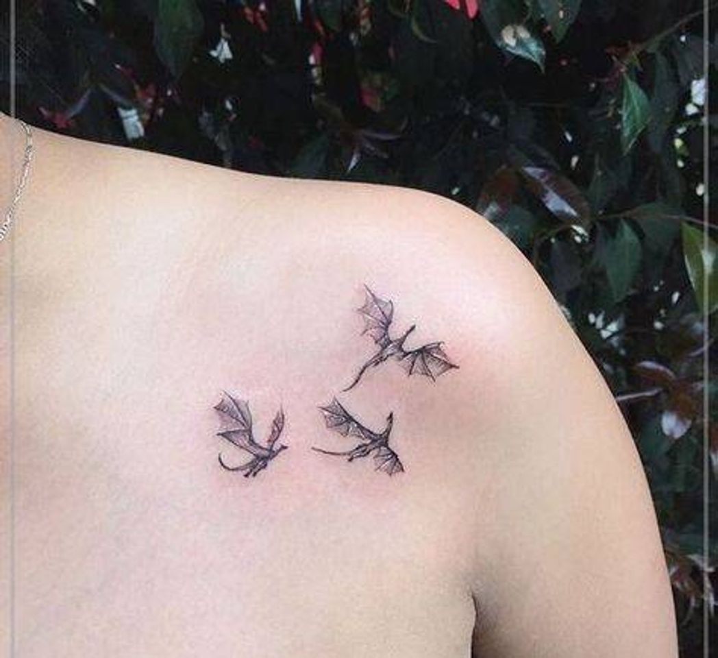 Moda Tatto de dragões 