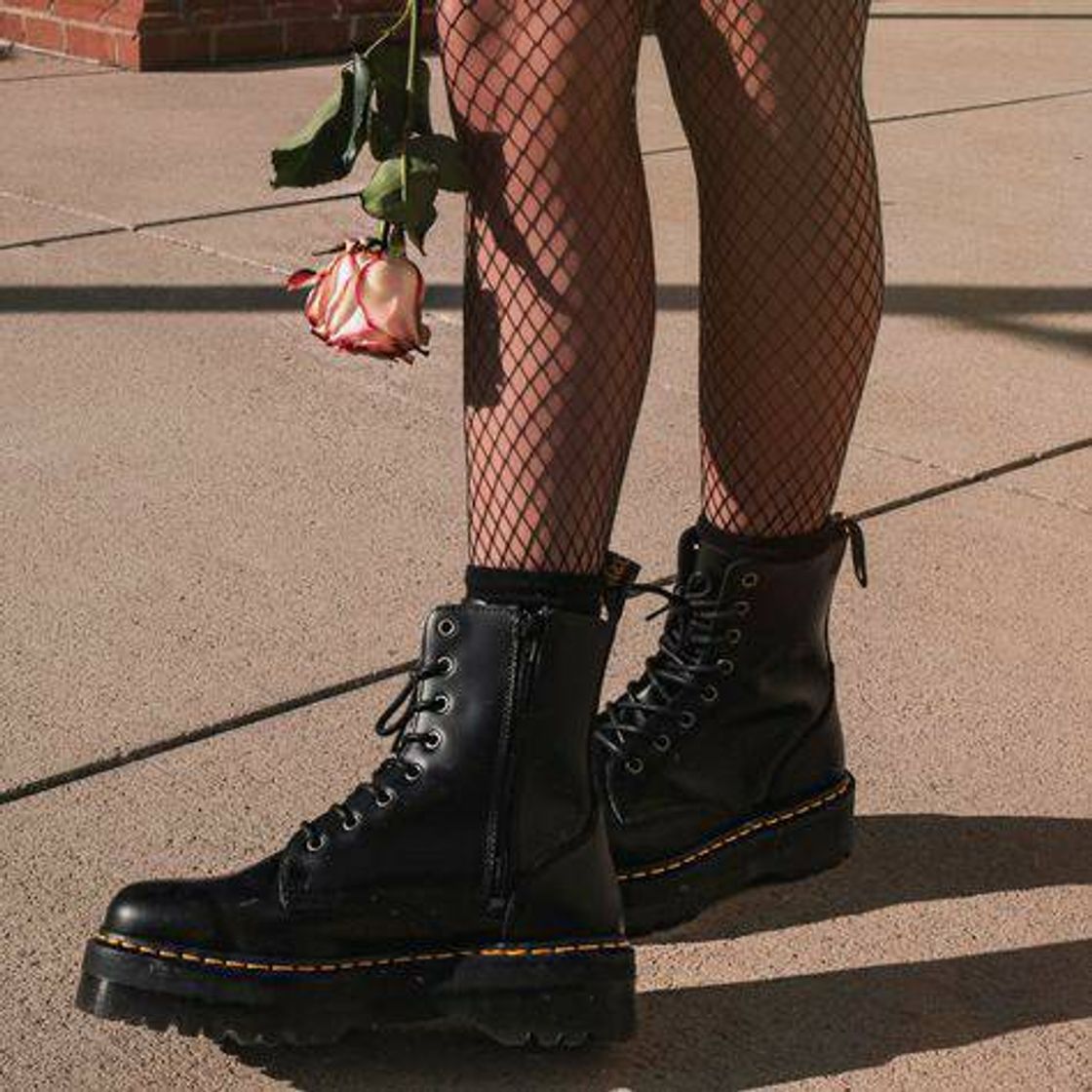 Fashion platform combat boots