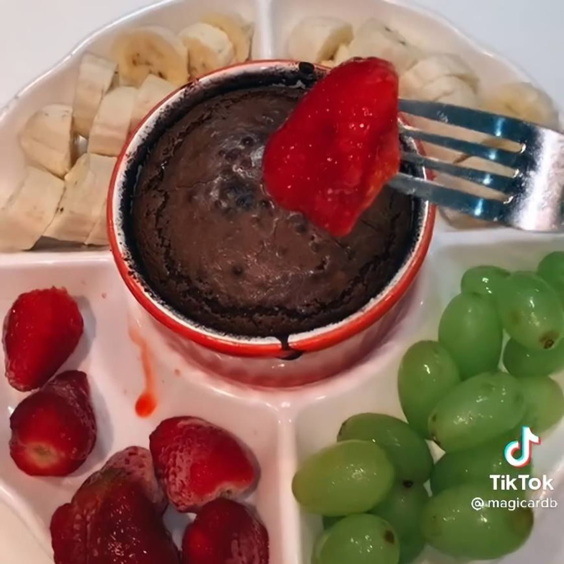 Moda fondue de petit gateau