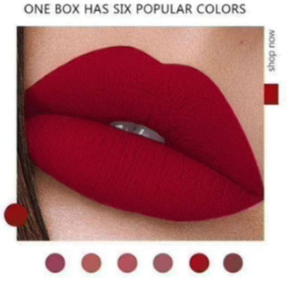 Beauty ARTIFUN Lápiz Labial Mate Tinte de Larga Duración Labios Cosméticos Maquiagem Maquillaje Rojo Batom Lip Stick para Todo tipo de Piel