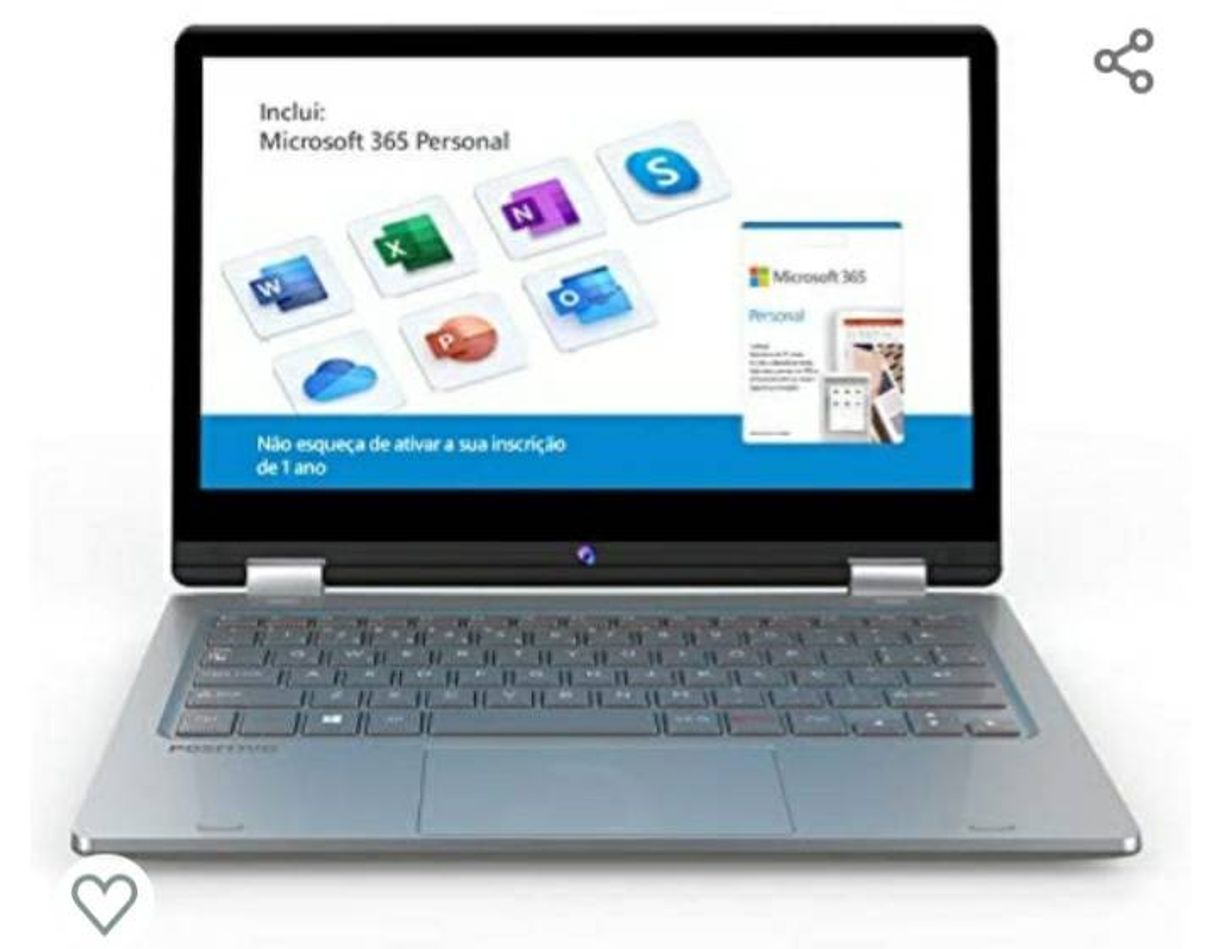 Product Notebook 2 em 1 Positivo Duo C4128C Intel Celeron 4GB 128GB 