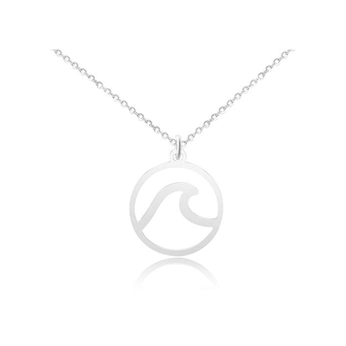 Social GD GOOD.designs EST. 2015 ® Collar de Mujer con Colgante Redondo de