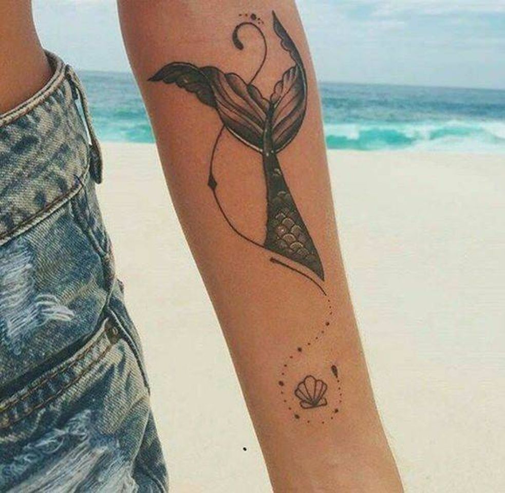 Fashion Tatuagem de sereia