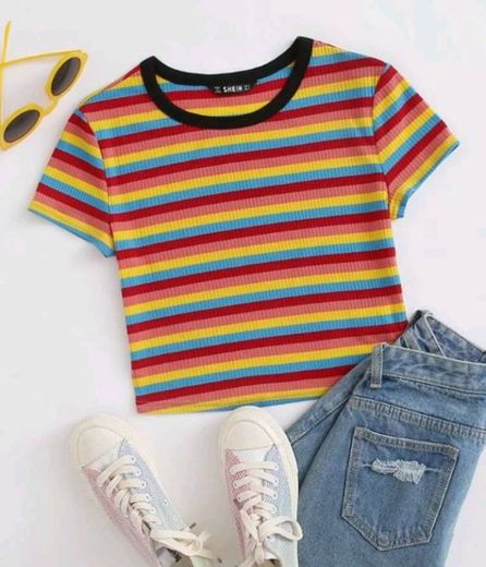 camiseta colorida