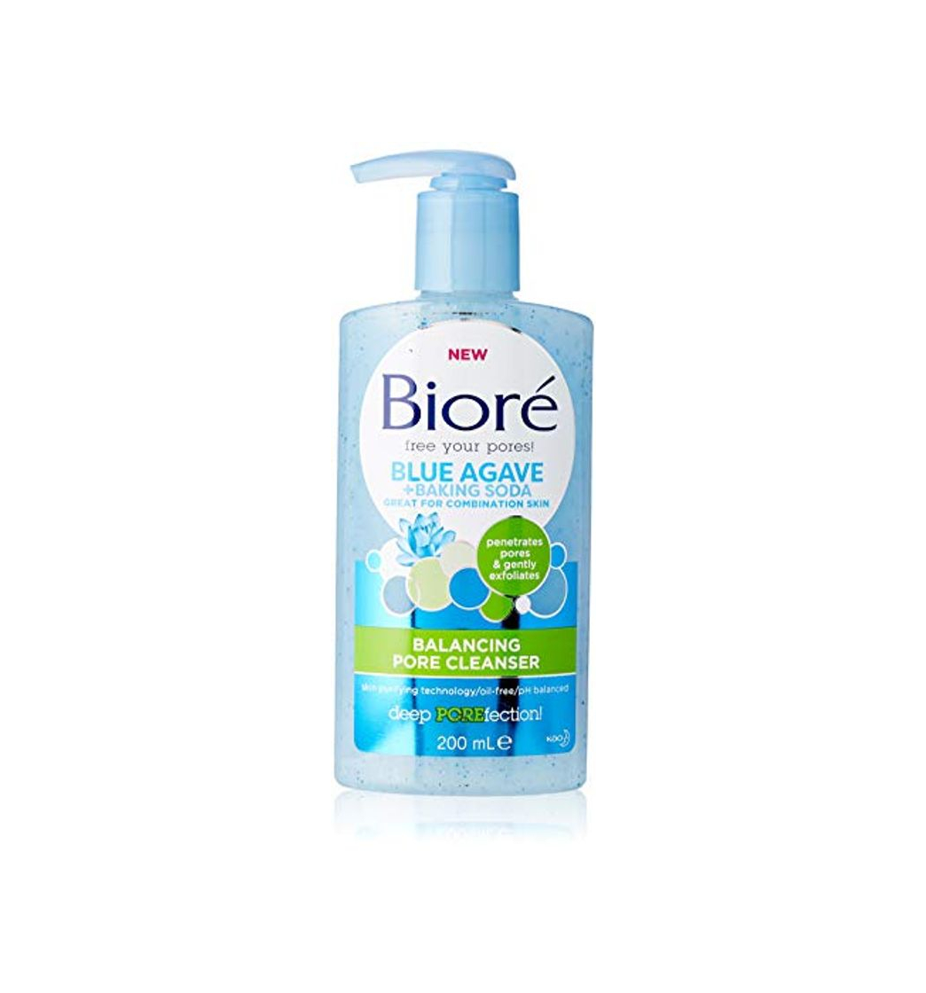 Beauty Biore Blue Agave - Limpiador para equilibrar los poros de bicarbonato de