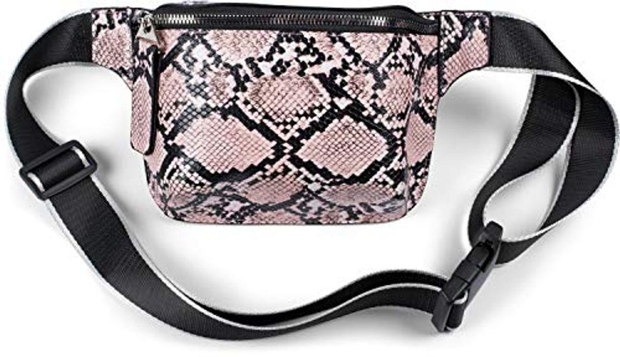 Moda styleBREAKER Mochila para Damas con patrón de Serpiente, Correa Ajustable, Cremallera, Bolsa