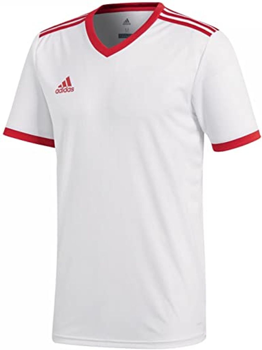 Social adidas Tabela 18 JSY Camiseta de Manga Corta, Hombre, Maroon