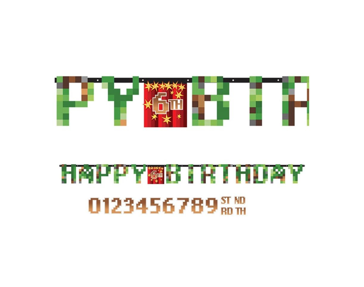 Product Minecraft birthday banner