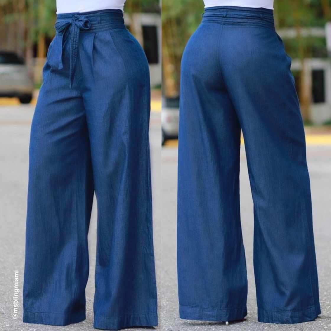 Moda Calça Pantalona, sonho! 💙