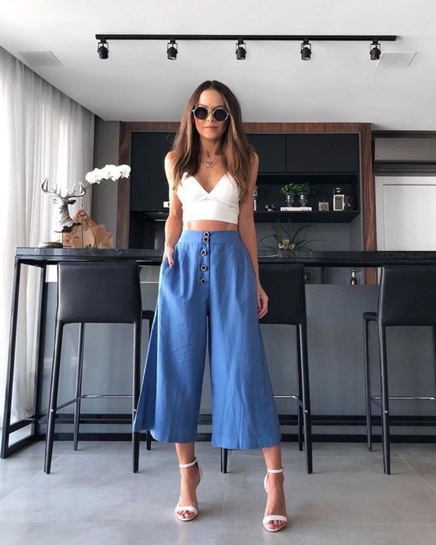 Fashion Apaixonada por essa calça pantalona💙