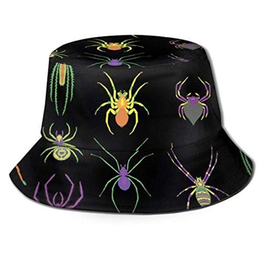 NA Spiders Cool Bucket Sombrero de pescador Sombreros de verano para hombre y mujer