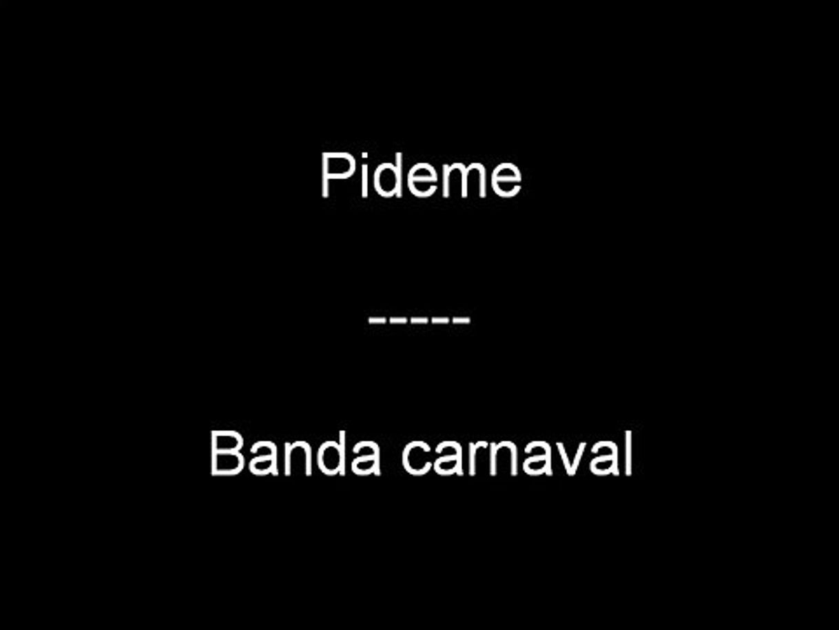 Music Banda Carnaval pídeme 