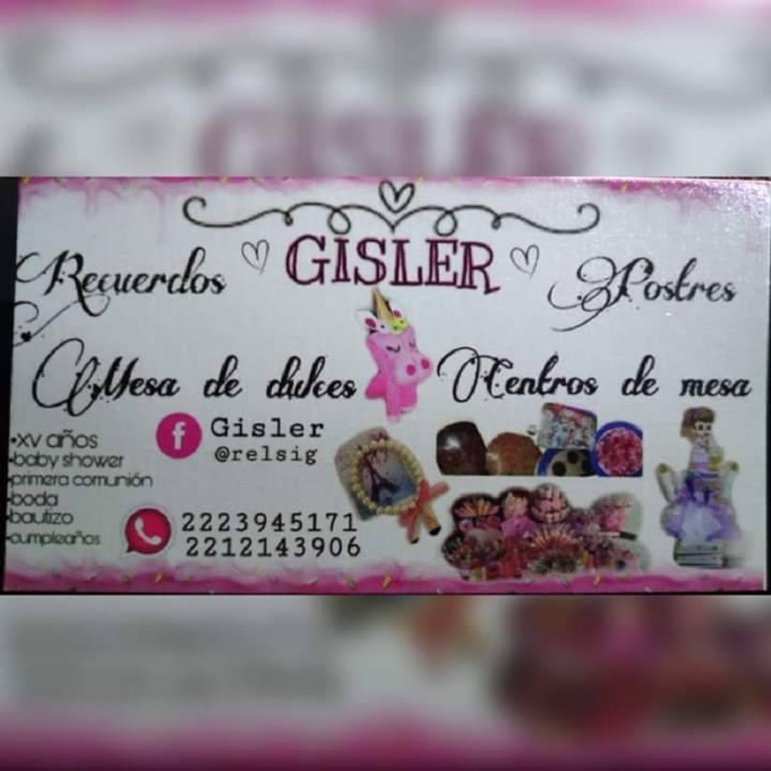 Moda Recuerdos y postres GISLER