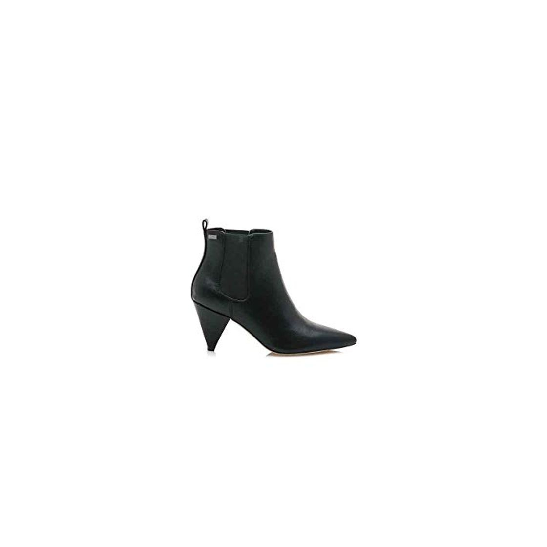 Fashion Botin Puntera Fina Mustang Vell Negro