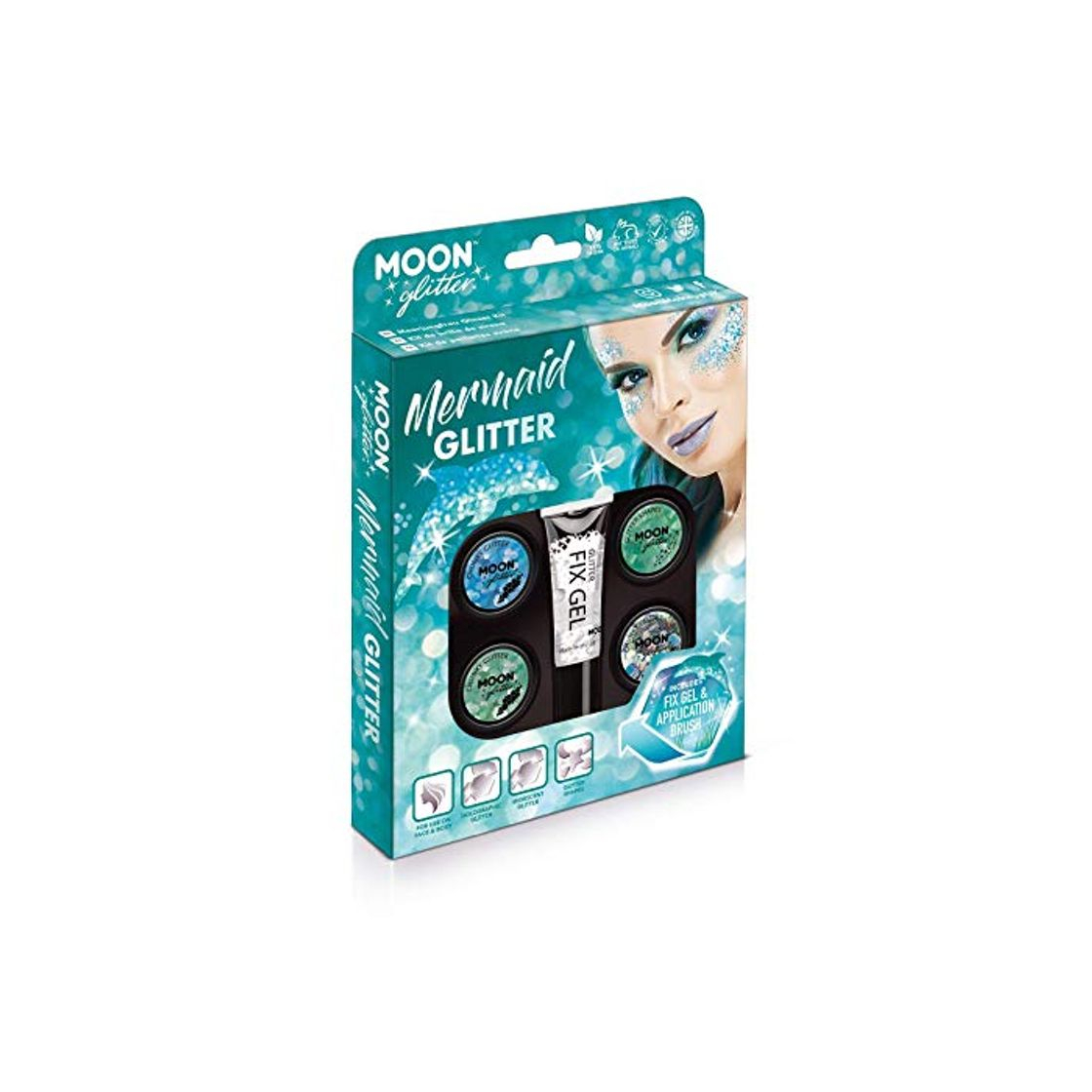 Kit de Brillo de Sirena por Moon Glitter - 100% Brillo Cosmético